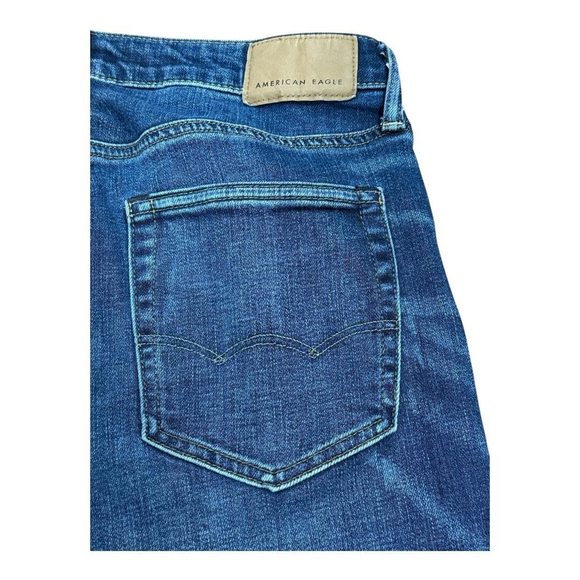American Eagle Jeans Mens 30x32 Blue Original Straight Airflex+ Denim Casual - Picture 10 of 10